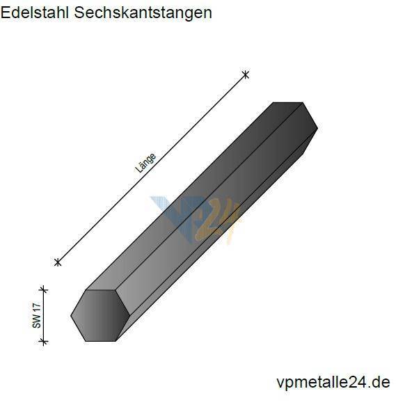 6-Kantstahl 1.4301, gezogen h11