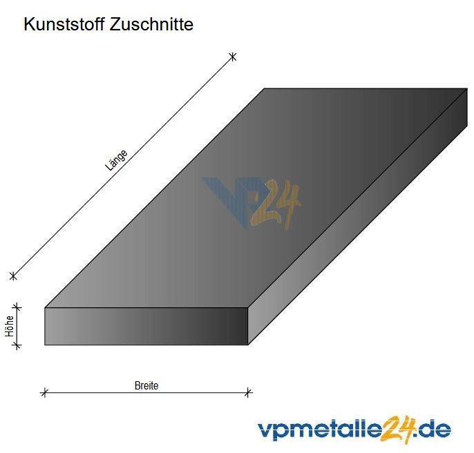 Zuschnitte POM-C Natur und Schwarz