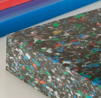 Zuschnitte PE500 HMW Konfetti Bunt | Länge: 1000 mm