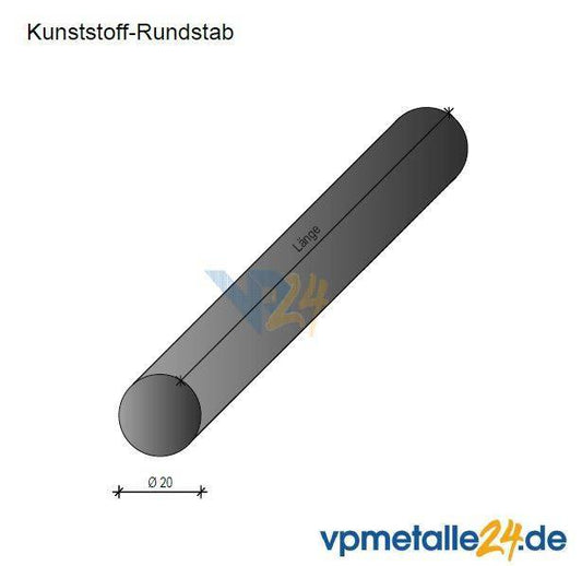 Rund PTFE (Teflon), reinweiß